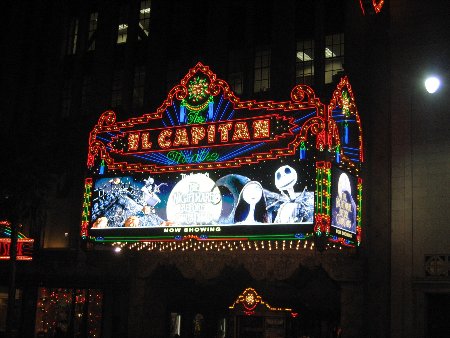 The Nightmare Before Christmas at the El Capitan Theatre ...