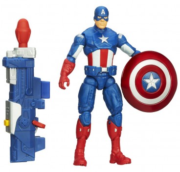 CAPTAIN AMERICA SUPER SOLDIER GEAR 3.75-Inch SHOCKWAVE BLAST CAPTAIN AMERICA Figure A6814