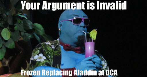 Frozen replaces Aladdin