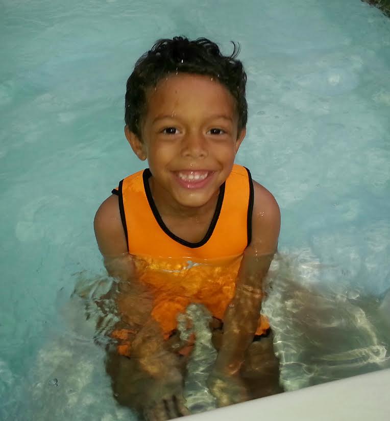 Gideon in our backyard 