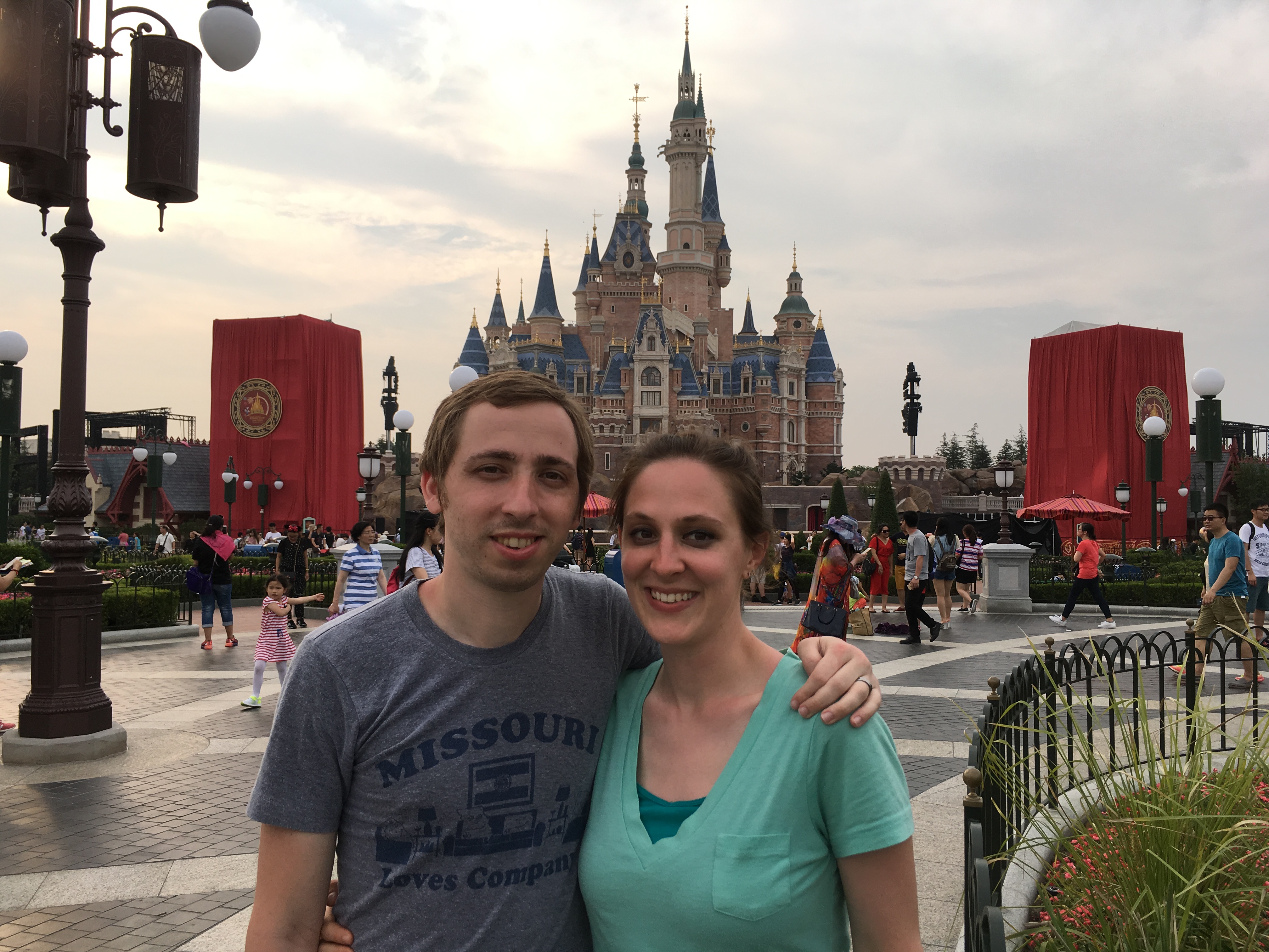 The castle looks normal size and we're not even that close to it!