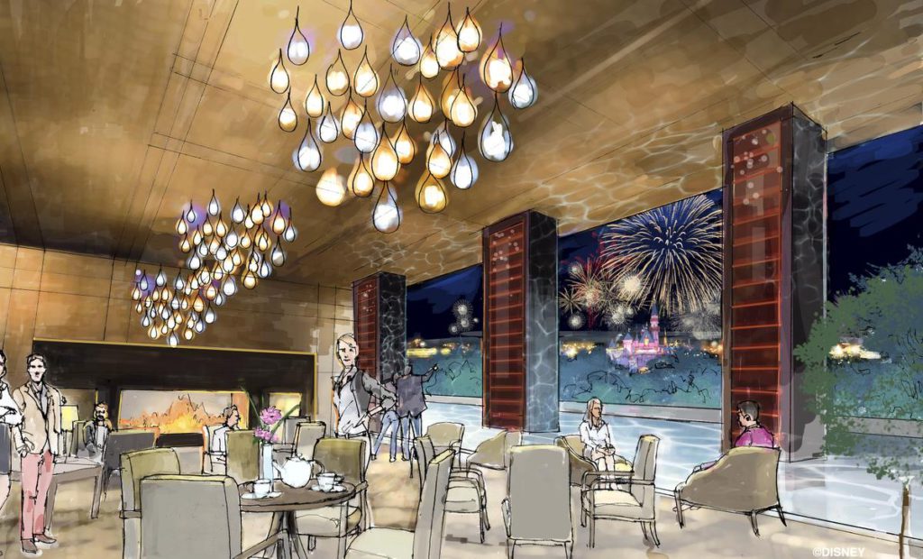 Concept art of the rooftop restaurant at the proposed new hotel at the Disneyland Resort. The approximately 700 room hotel will be located on 10 acres on what is currently the Downtown Disney parking lot. The proposed hotel would be a AAA "Four-Diamond" hotel. //// ADDITIONAL INFORMATION: Concept art of the proposed new hotel at the Disneyland Resort. The approximately 700 room hotel will be located on 10 acres on what is currently the Downtown Disney parking lot. The proposed hotel would be a AAA "Four-Diamond" hotel. - Date of photo: 06/06/16 - disney.newhotel -- Photo by: COURTESY, THE DISNEYLAND RESORT