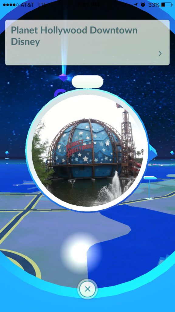 Planet Hollywood Pokestop and old gift shop Pokestop