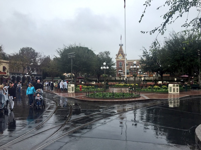 Heavy winter rains did not keep guests from visiting Disneyland
