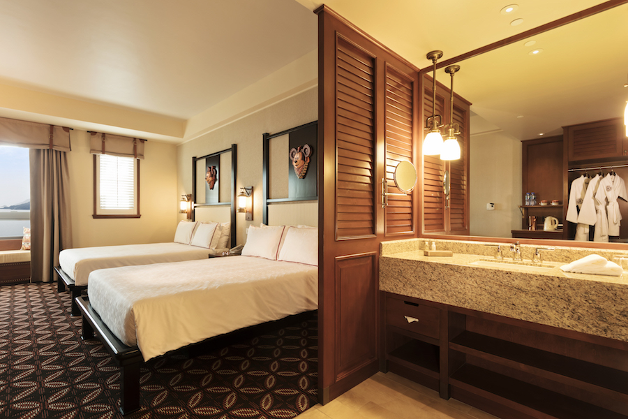 Room interior at Disney's Explorers Lodge