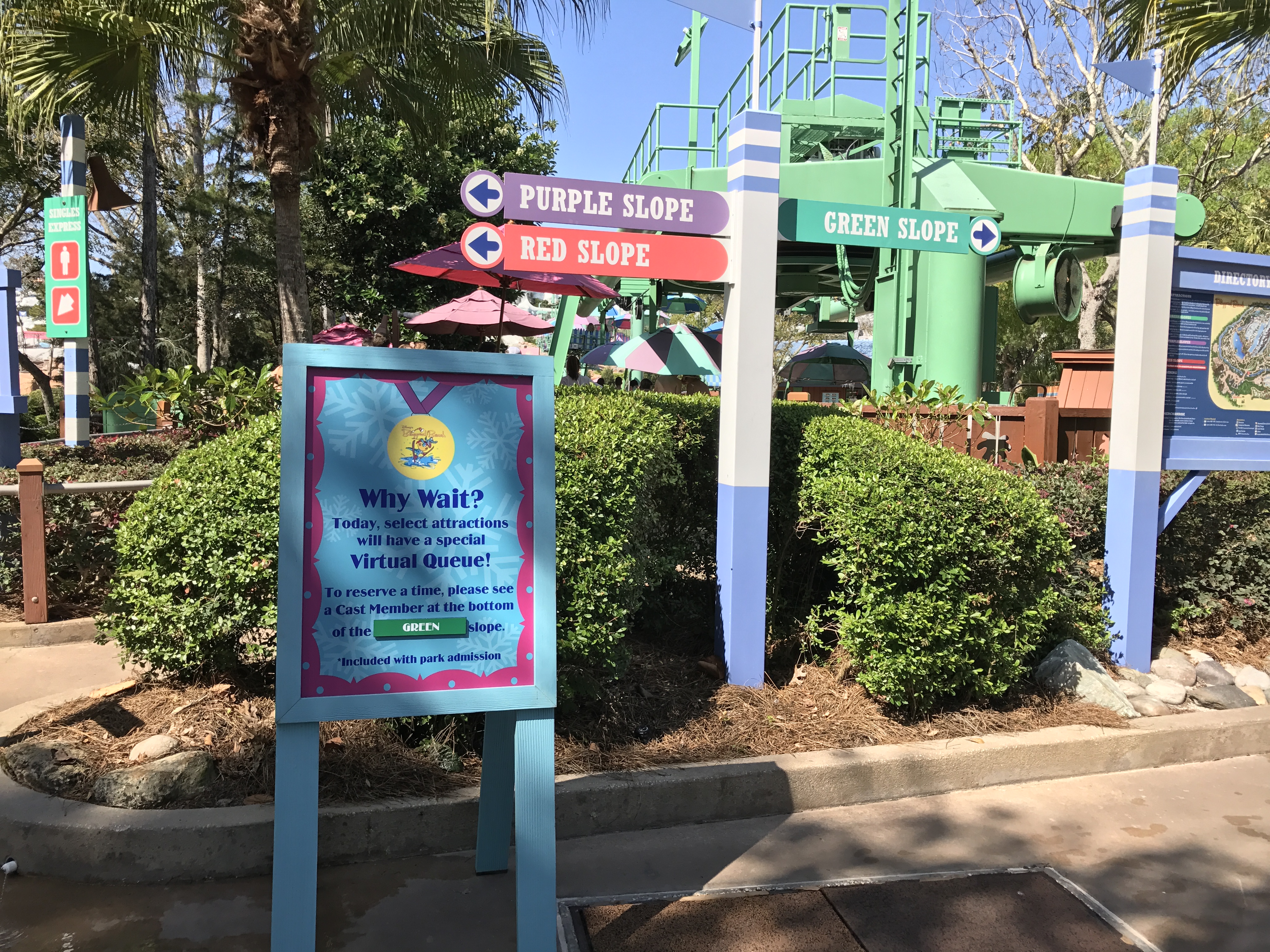 More Virtual Queue signage