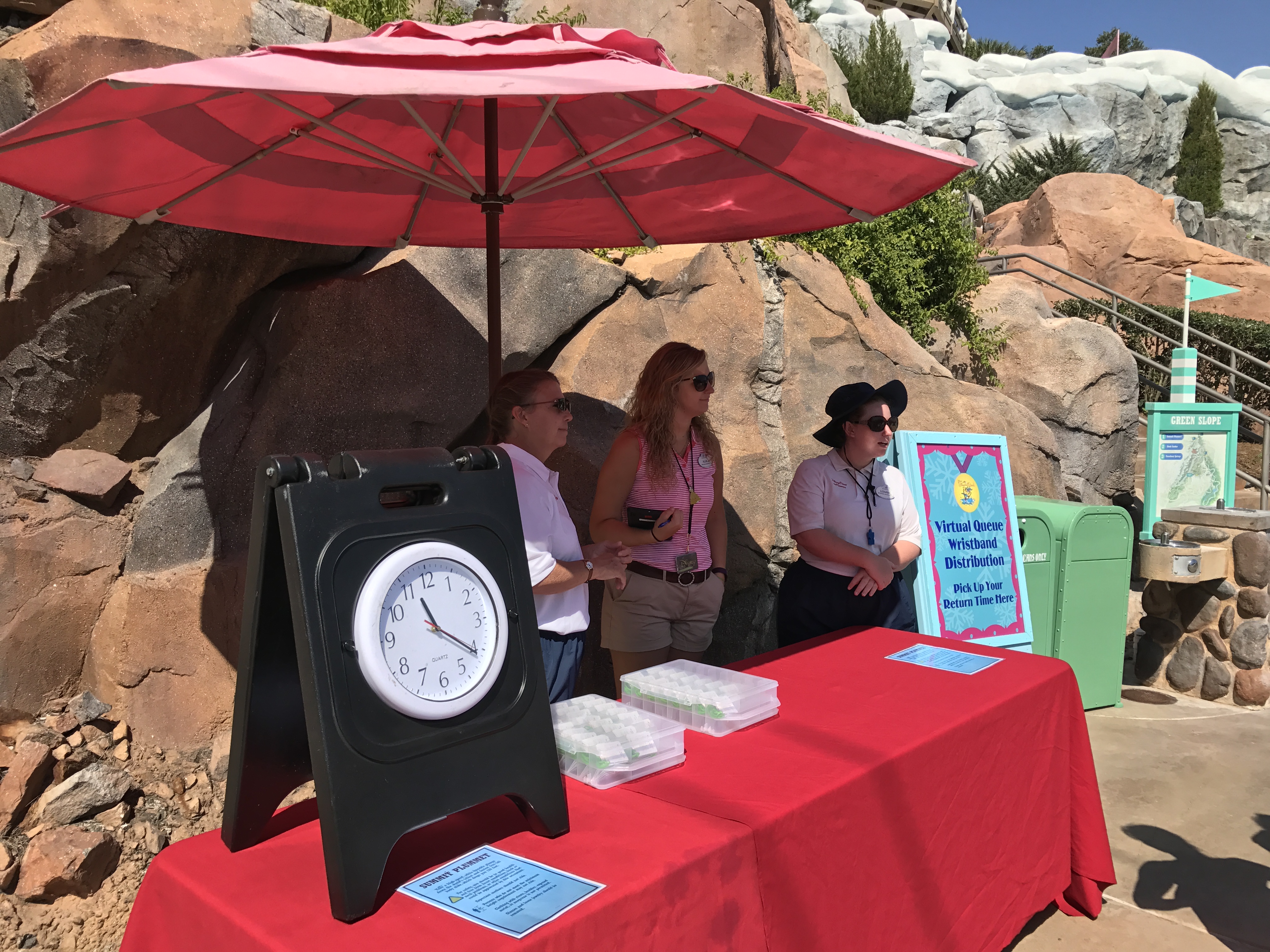 Blizzard Beach Distribution Table