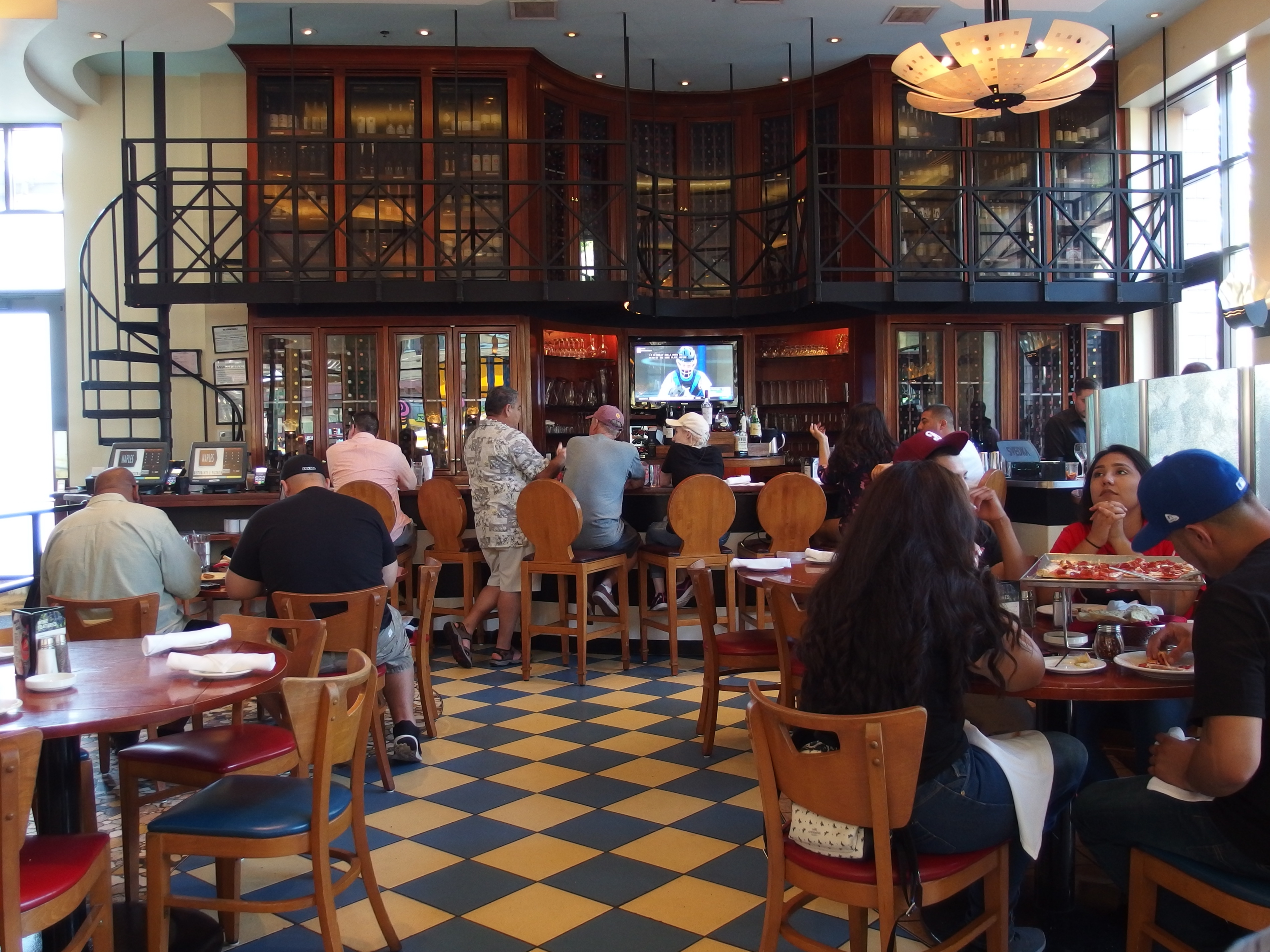 Naples bar is full service and can be enjoyed whether or not a party is dining