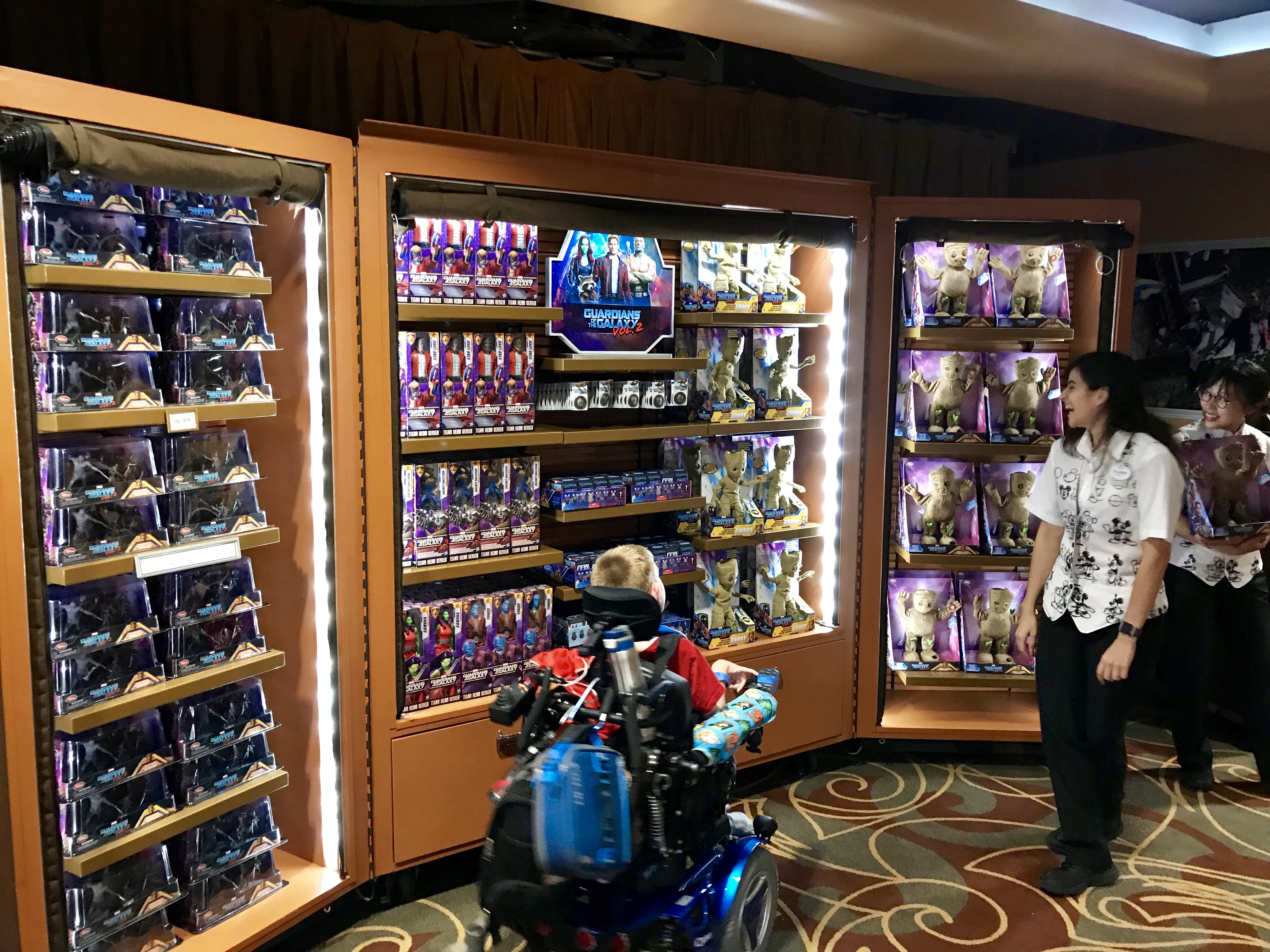 Disney's Hollywood Studios - One Man's Dream Guardians of the Galaxy Vol. 2 merch stand.