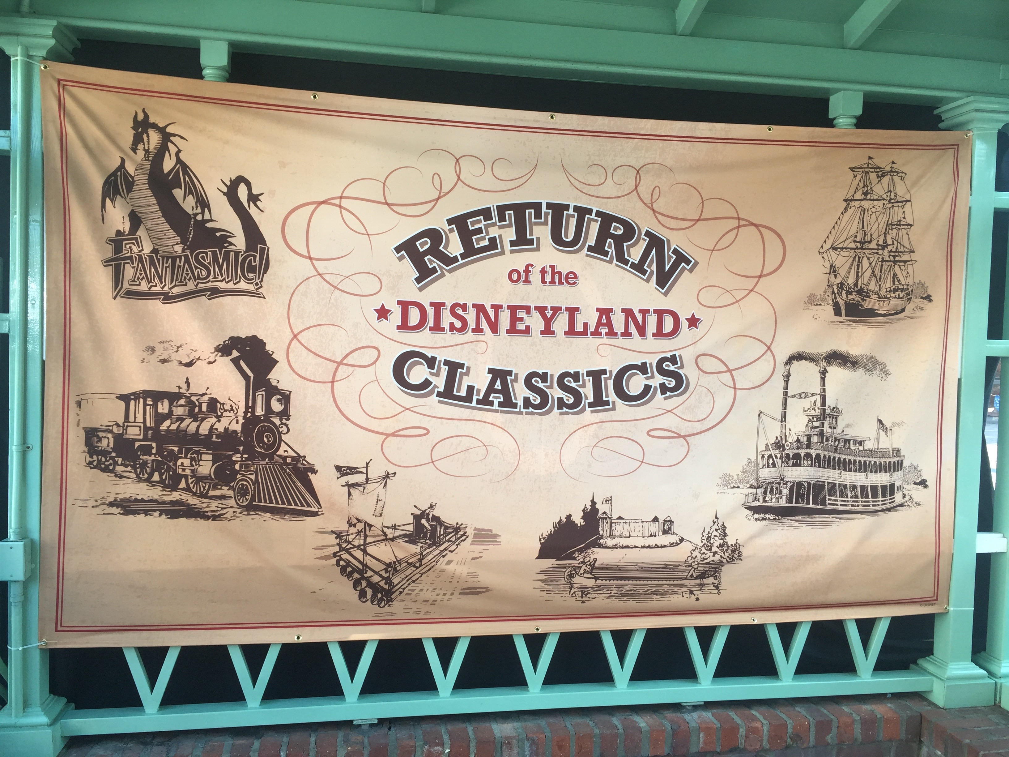 Special banner shows returning classic attractions