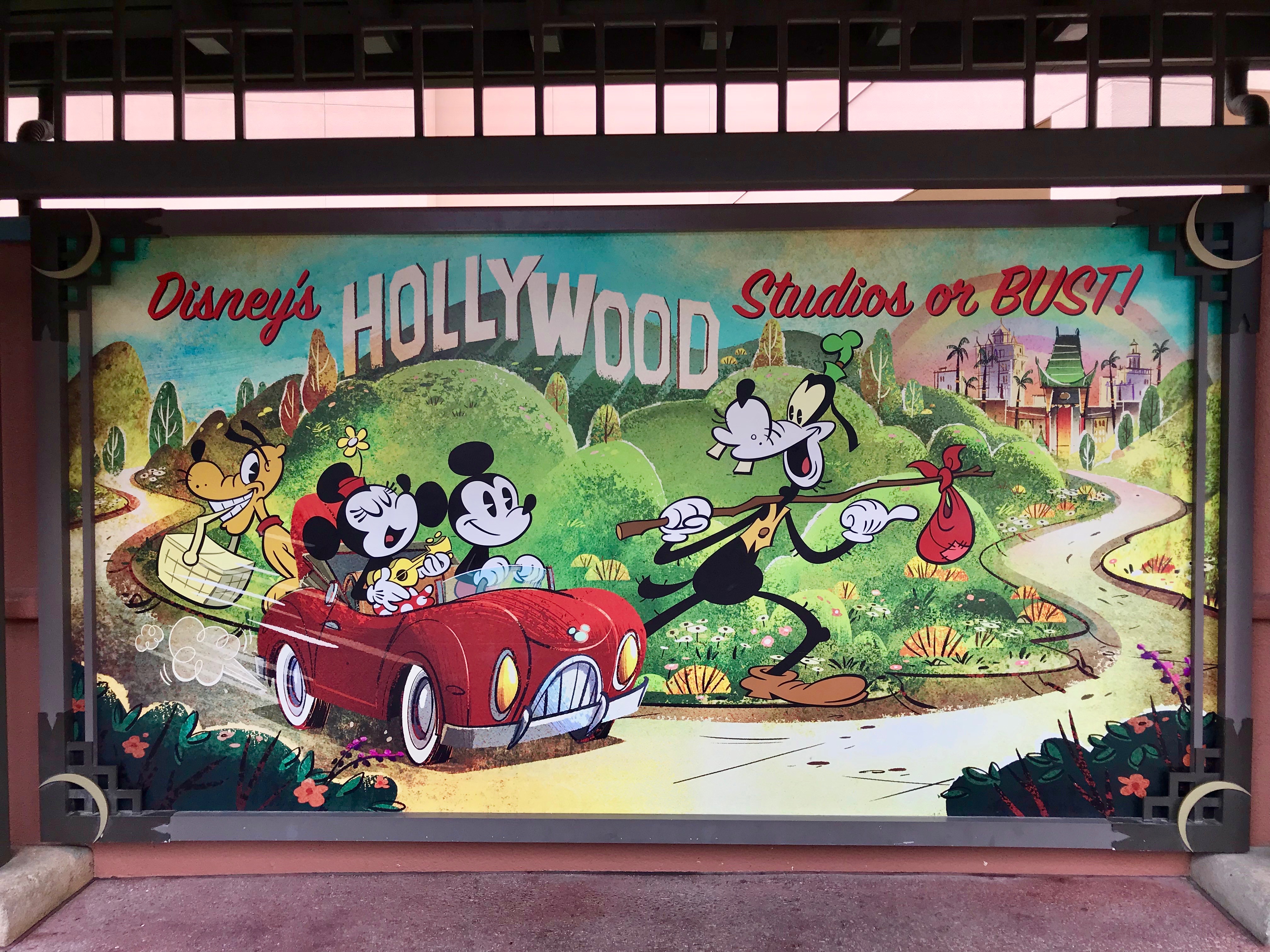 Disney's Hollywood Studios - Mickey and Minnie's Runaway Railway sign