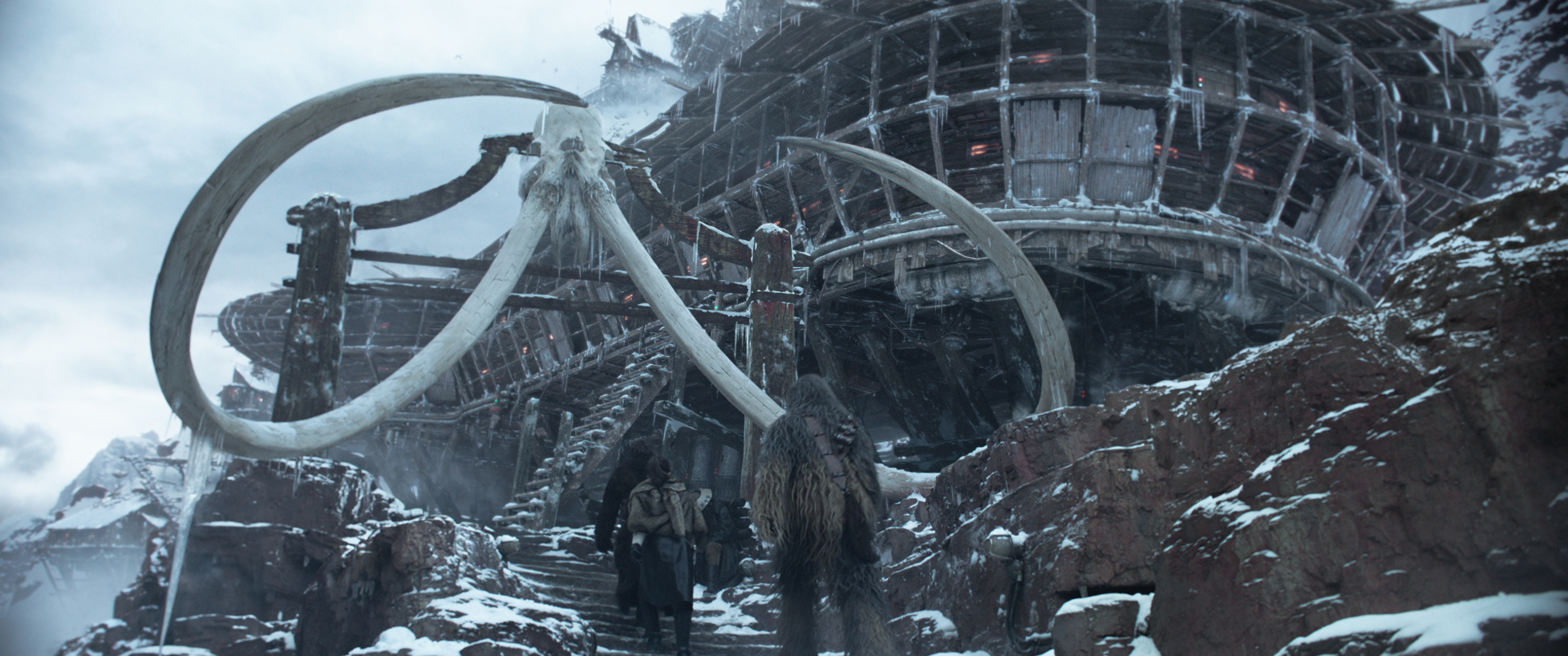 Alden Ehrenreich is Han Solo and Joonas Suotamo is Chewbacca