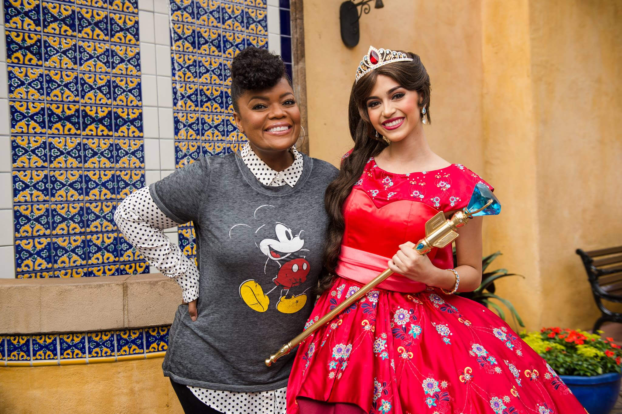 Yvette Nicole Brown with Elena of Avalor