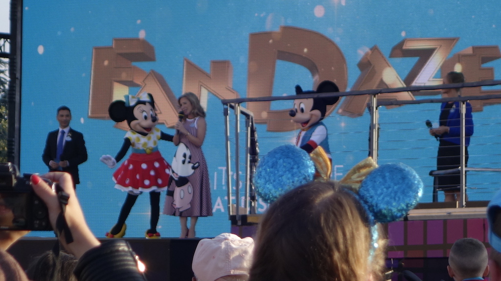 Disneyland Paris President Catherine Powell welcomes guests to FanDaze