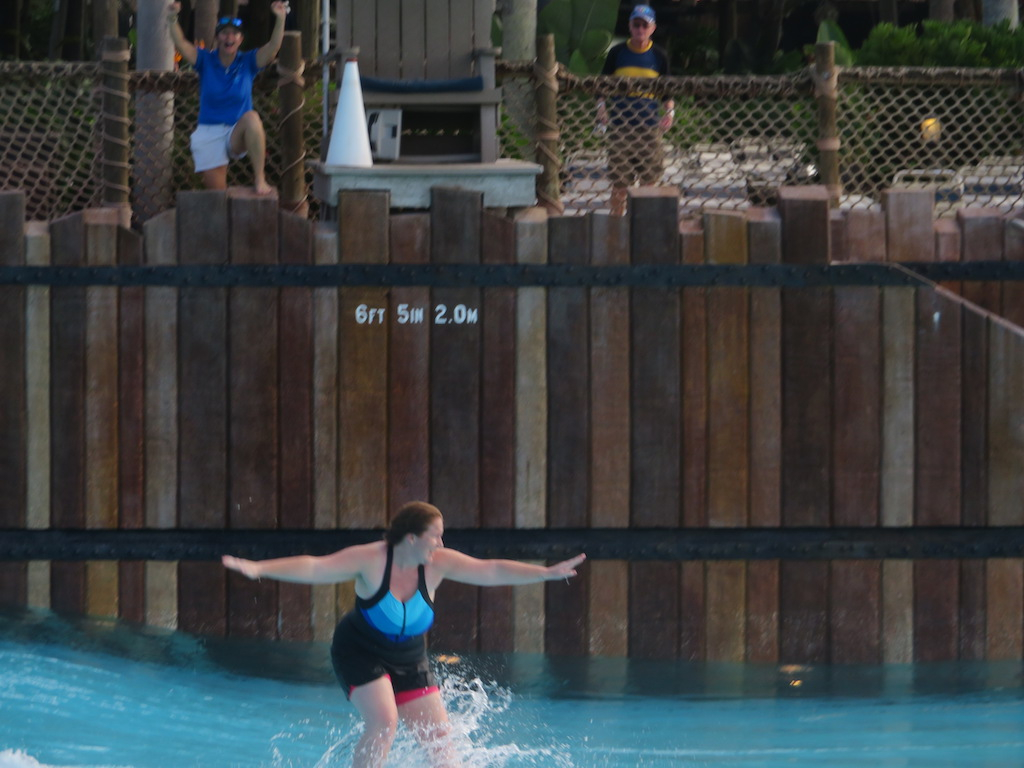 Typhoon Lagoon - Tess May hanging ten