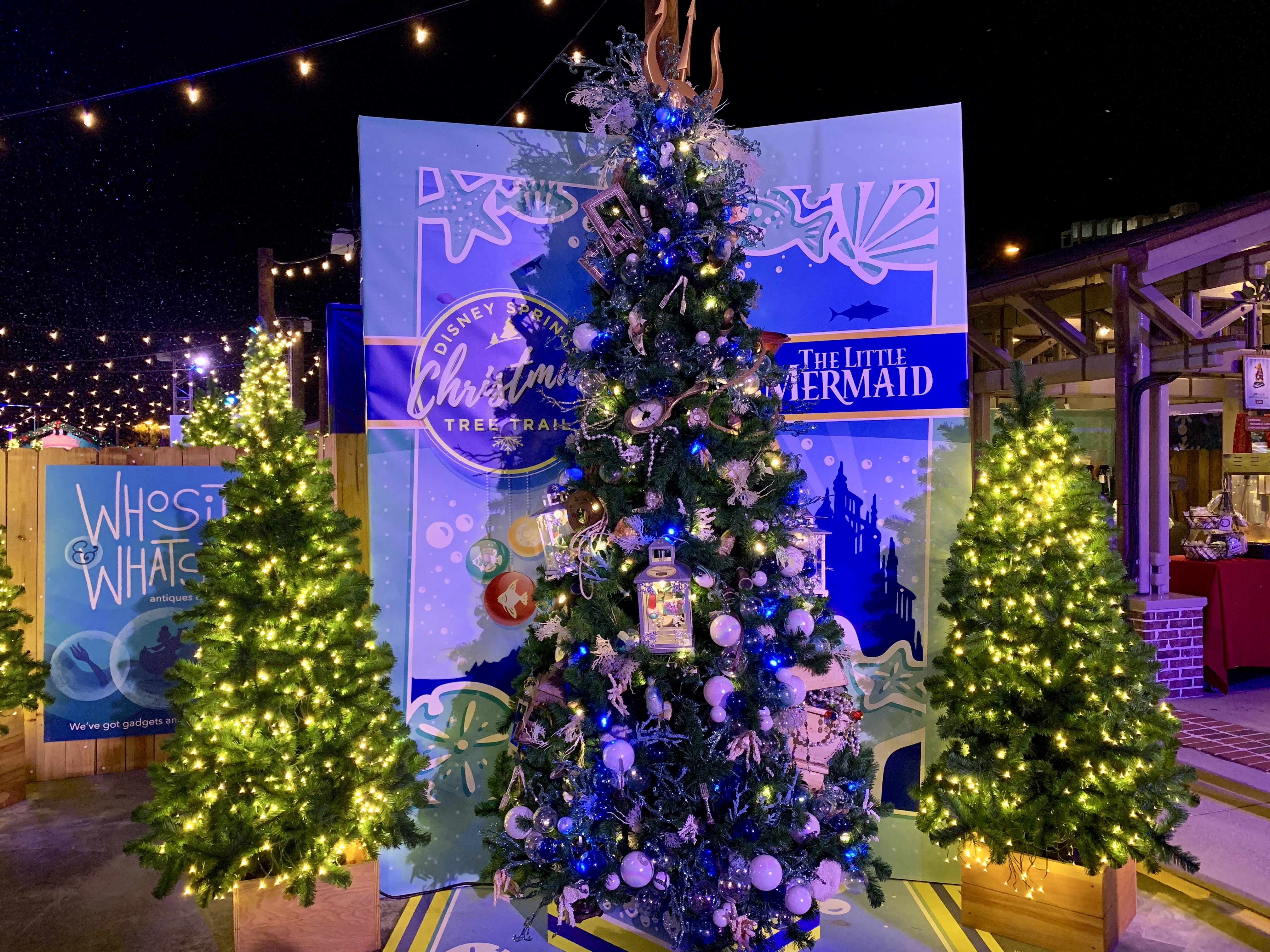 Disney Springs - Christmas Tree Trail The Little Mermaid Tree