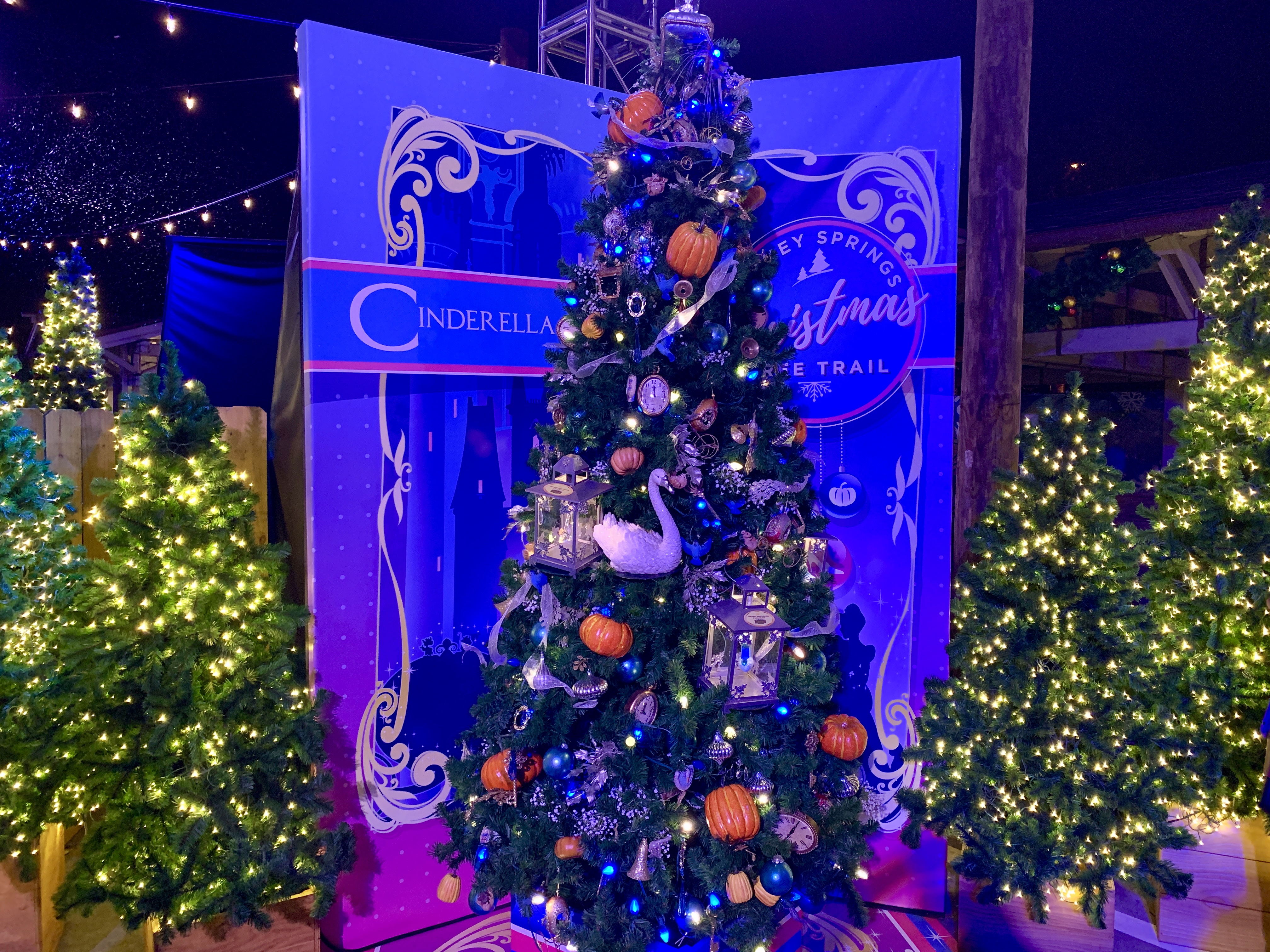Disney Springs - Christmas Tree Trail Cinderella Tree