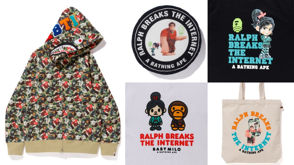 Disney’s Ralph Breaks the Internet x BAPE Collection Debuts