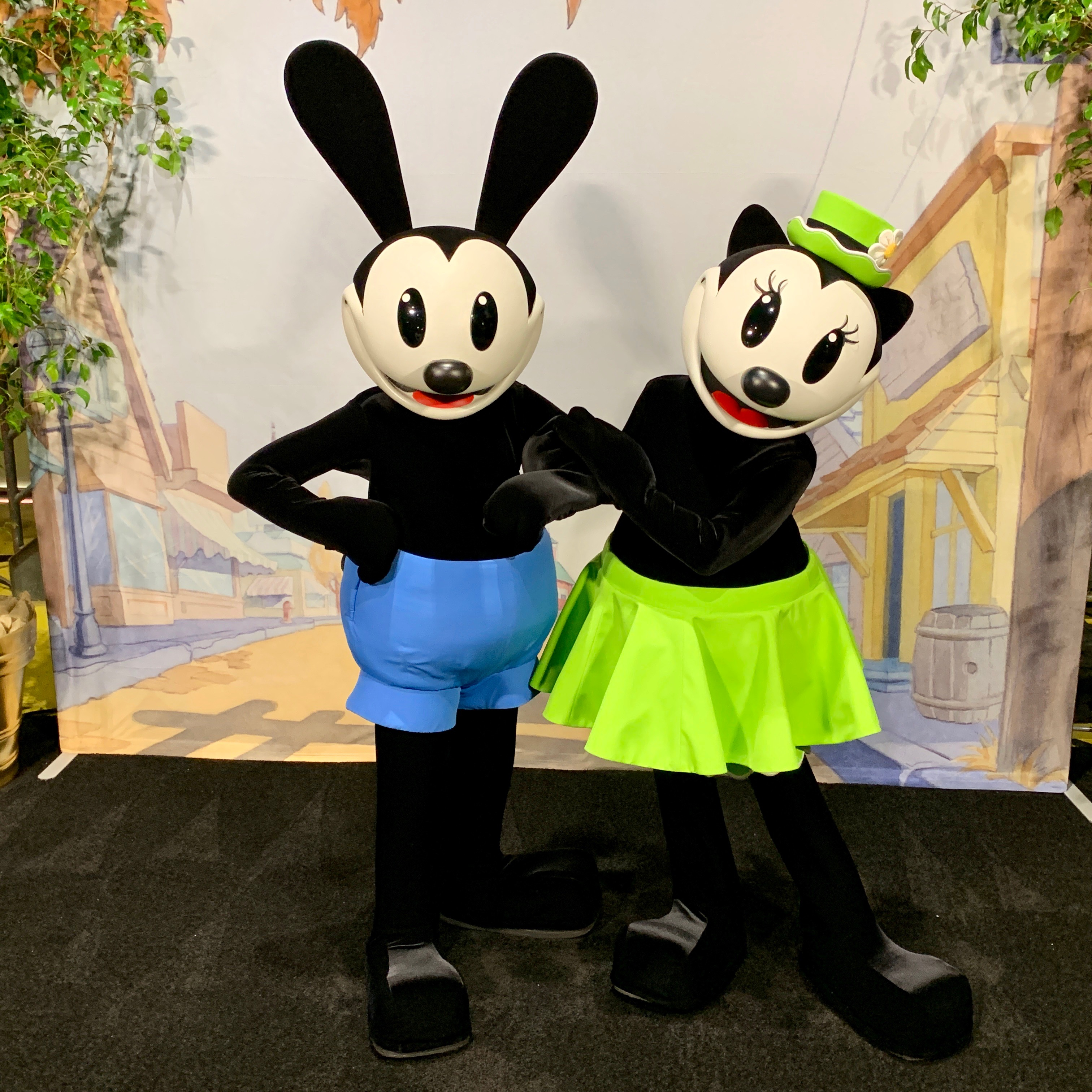 Oswald The Lucky Rabbit and Ortensia at D23’s 10-Year FAN-niversary Celebration at the Walt Disney Studios, March 10, 2019.