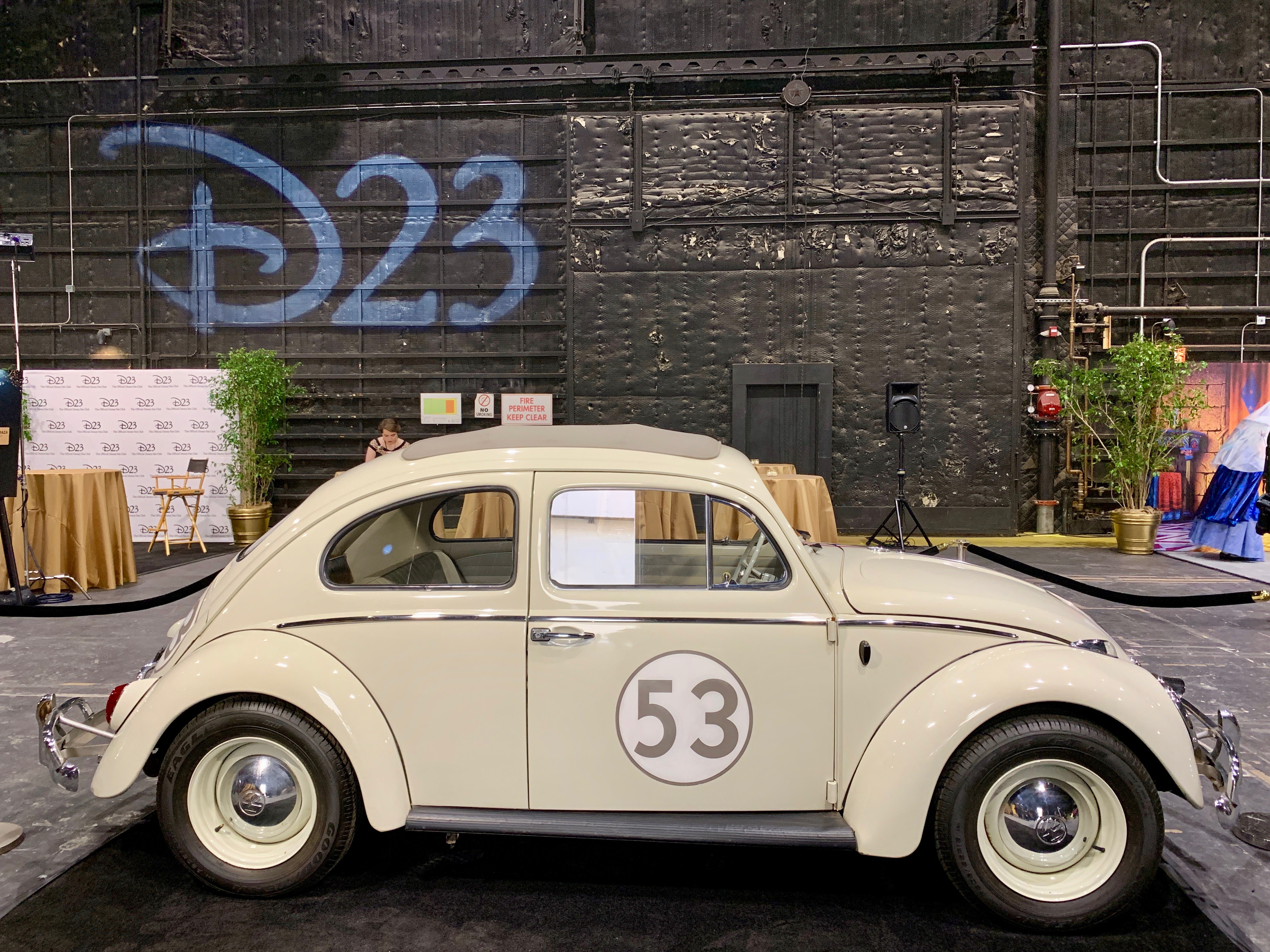 Herbie The Love Bug at D23’s 10-Year FAN-niversary Celebration at the Walt Disney Studios, March 10, 2019.