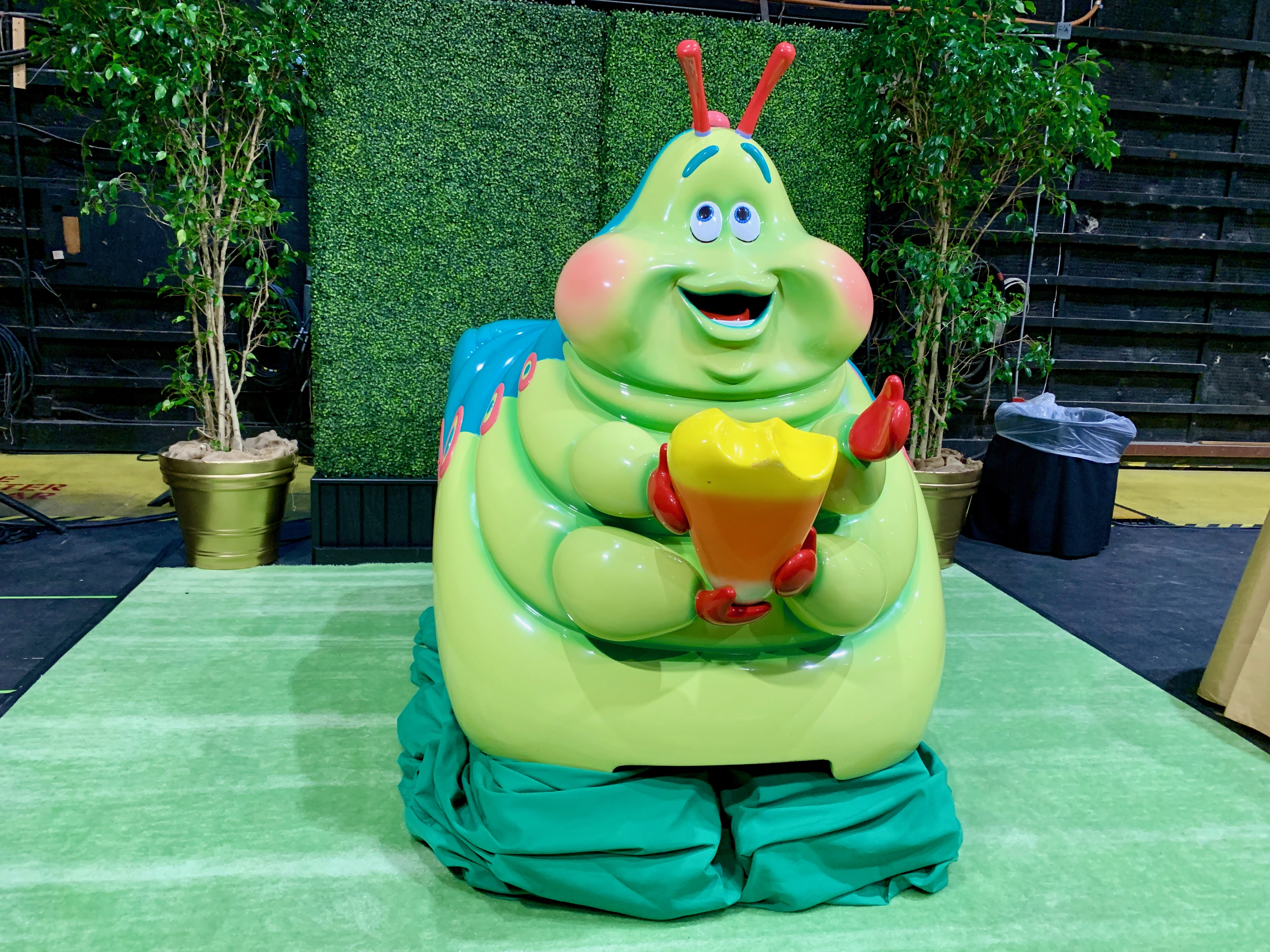 Heimlich’s Chew Chew Train on display from the Walt Disney Archives at D23’s 10-Year FAN-niversary Celebration at the Walt Disney Studios, March 10, 2019.