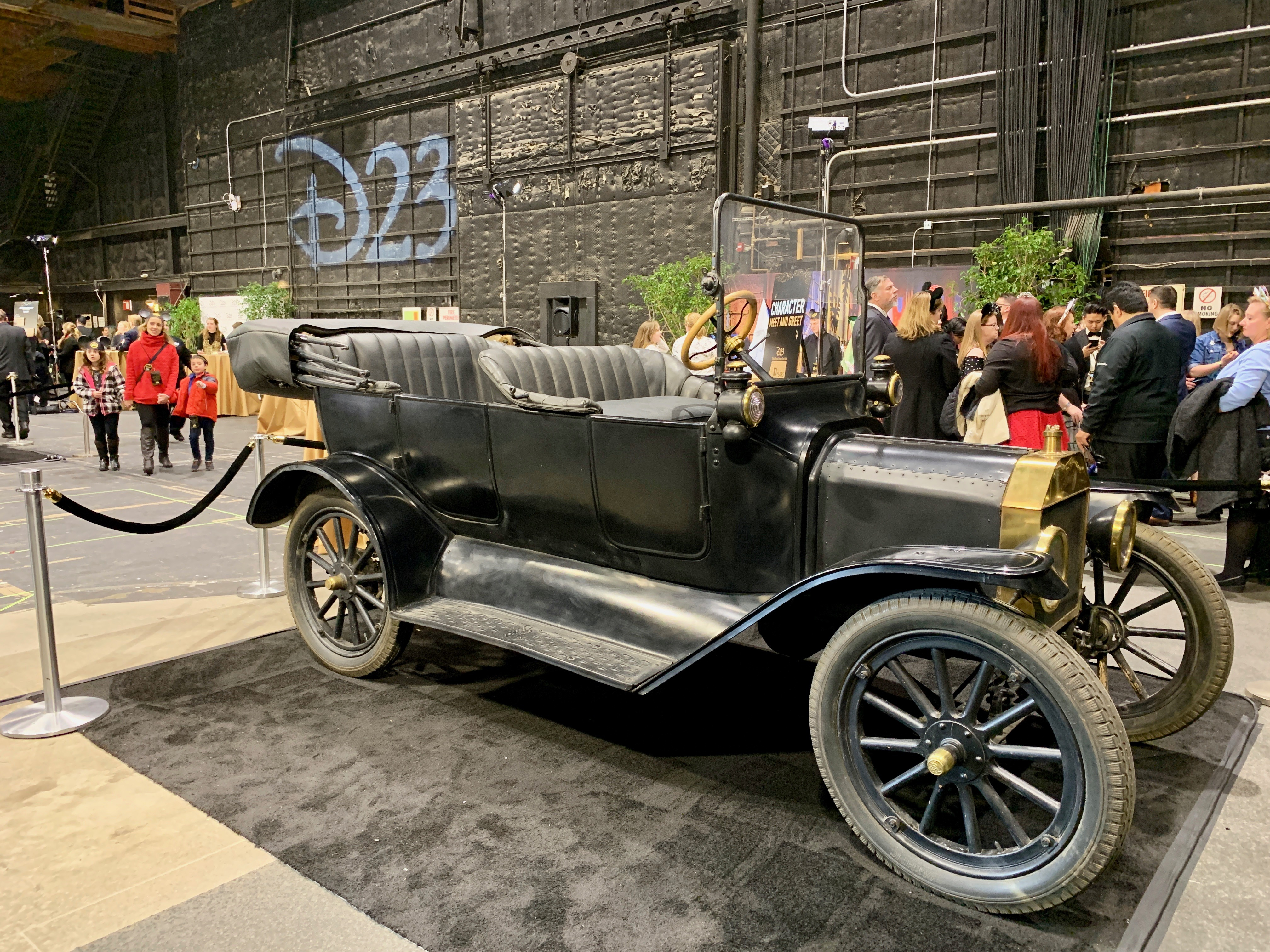 The Absent Minded Professor's Model T at D23’s 10-Year FAN-niversary Celebration at the Walt Disney Studios, March 10, 2019.