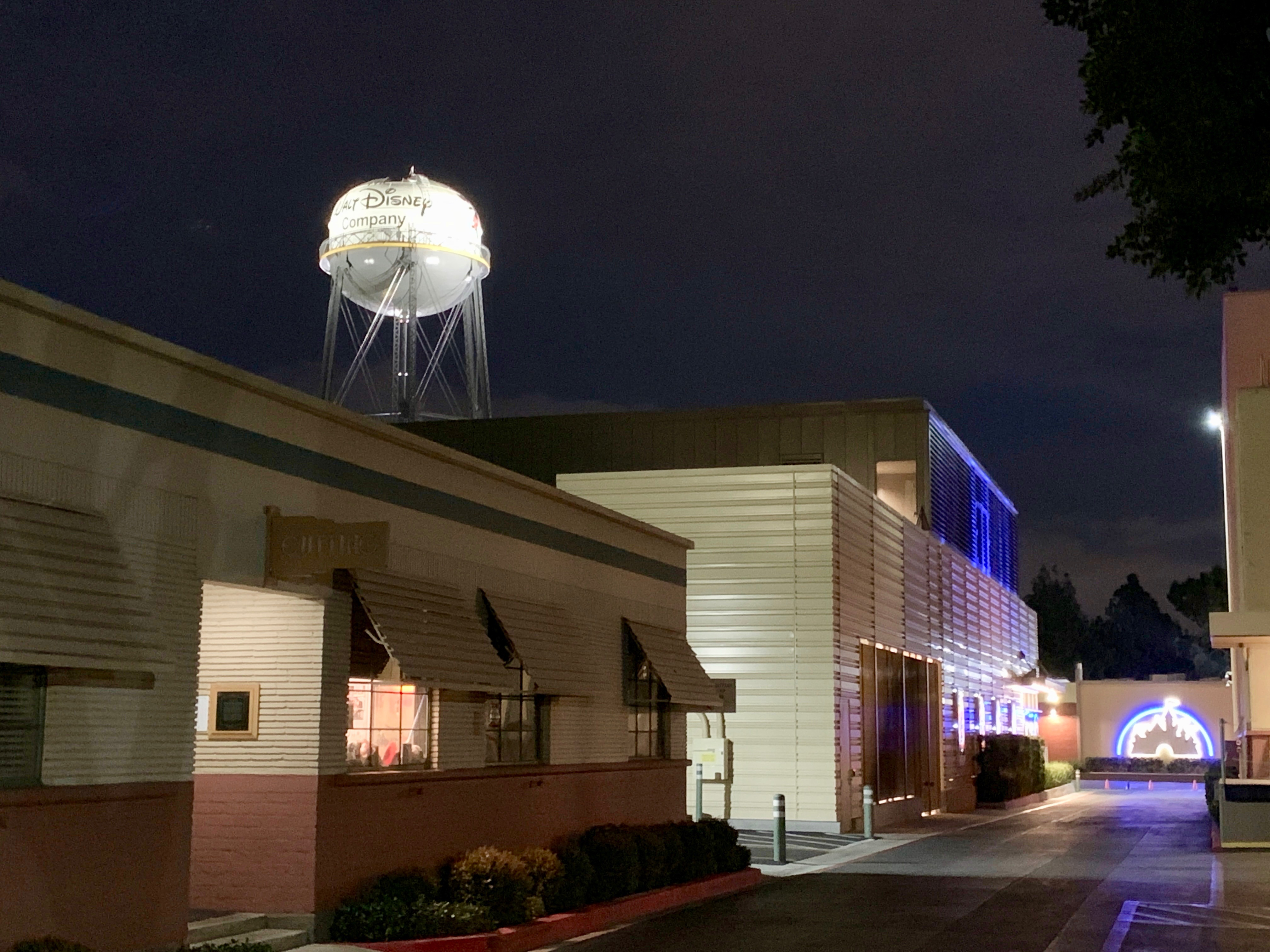 Walt Disney Studios Lot at Night