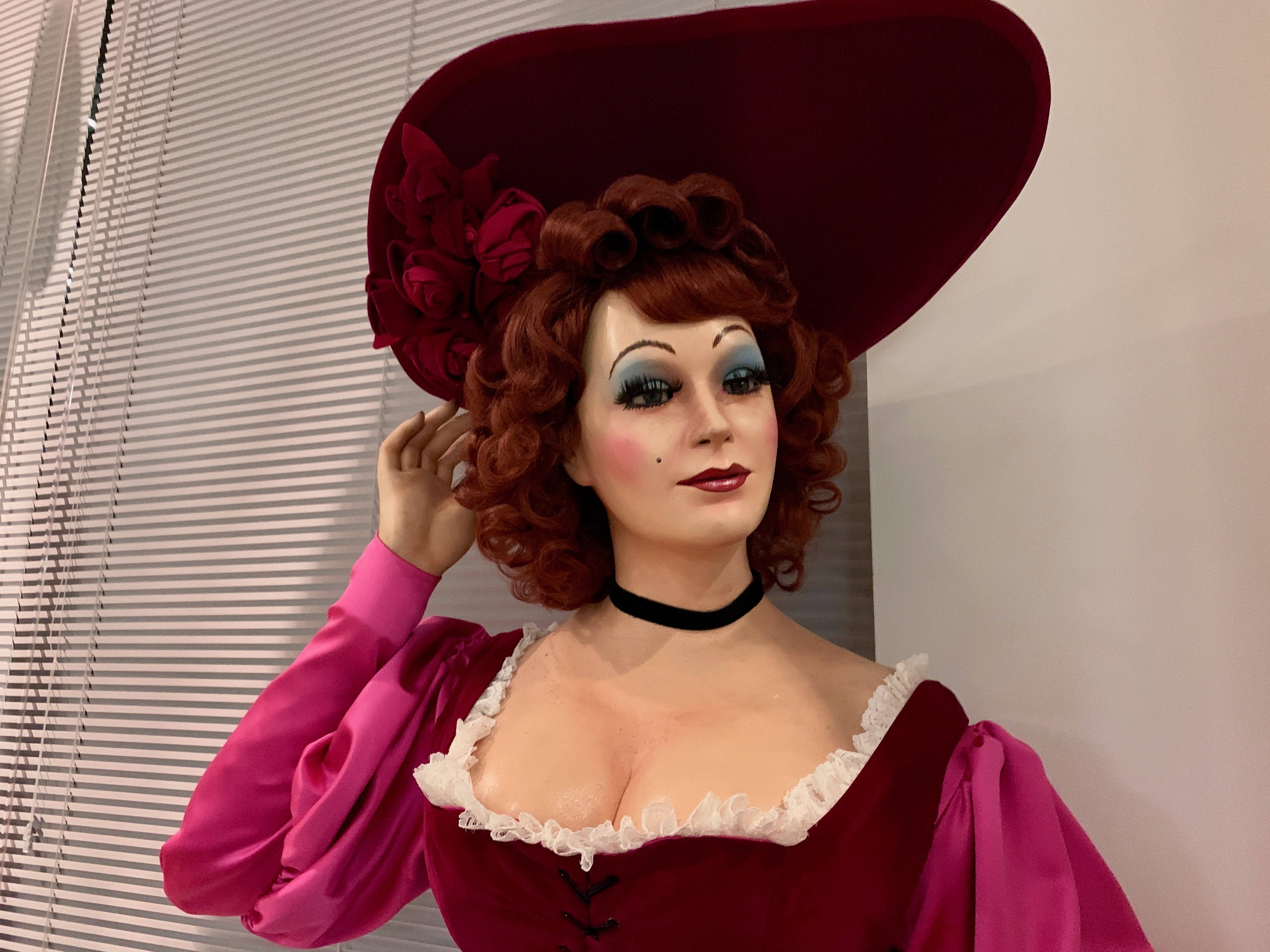Redhead From Pirates of the Caribbean Displayed by The Walt Disney Archives at D23’s 10-Year FAN-niversary Celebration at the Walt Disney Studios, March 10, 2019.