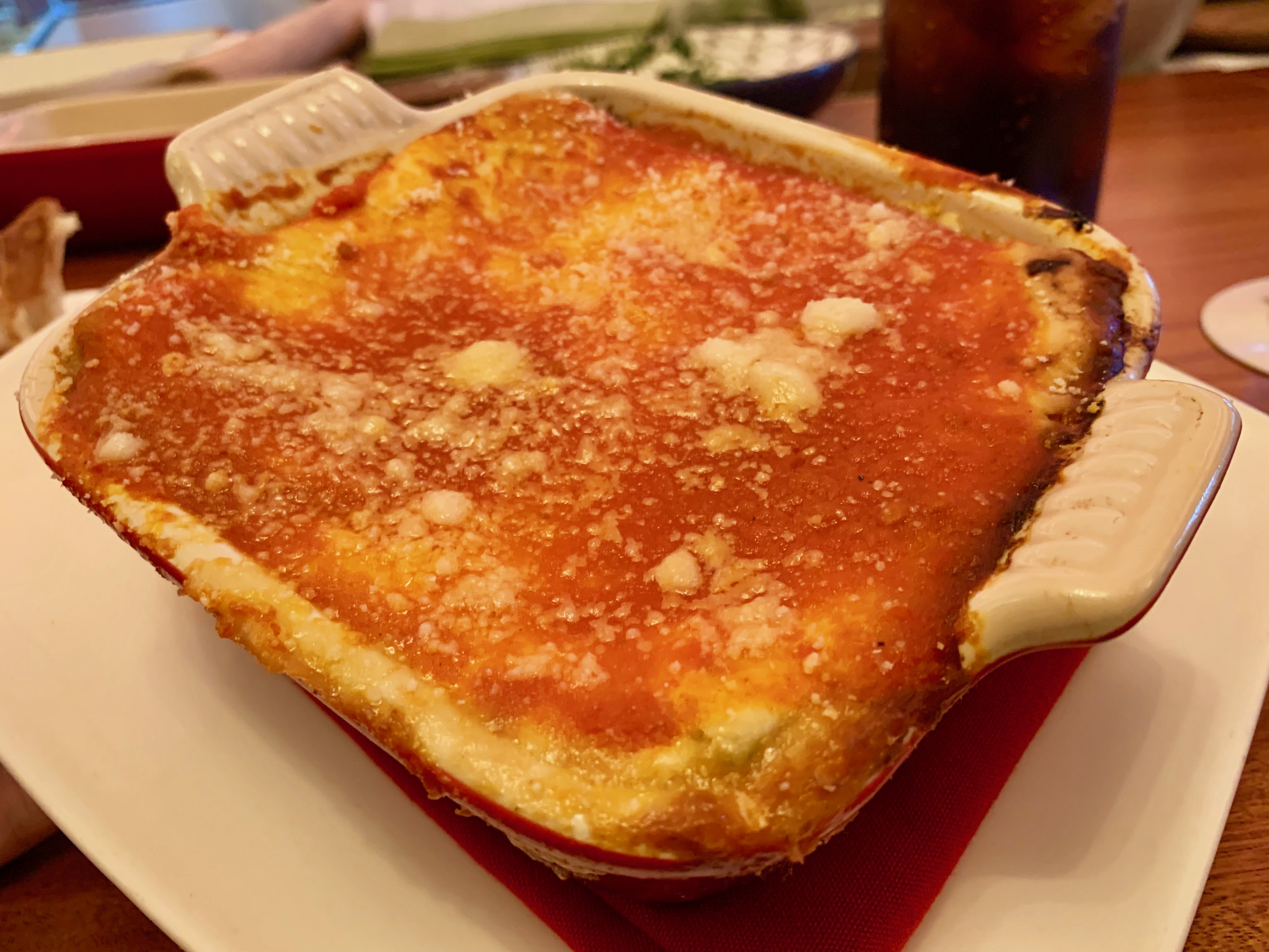 Lasagna Verde - Spinach Pasta, Meat Ragù, Béchamel, Tomato, Fior di Latte Mozzarella