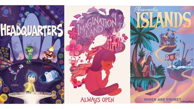 Inside Out Emotional Whirlwind attraction posters