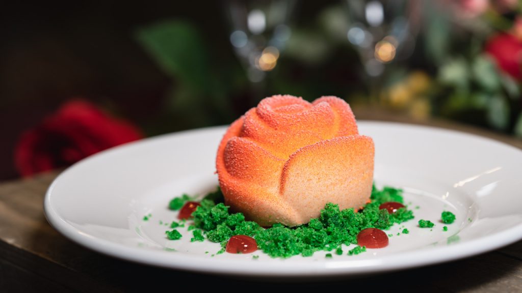 Rose Dessert at Blue Bayou Restaurant at Disneyland Park