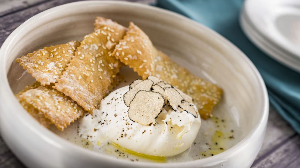 Burrata con Panna from Topolino’s Terrace – Flavors of the Riviera at Disney’s Riviera Resort