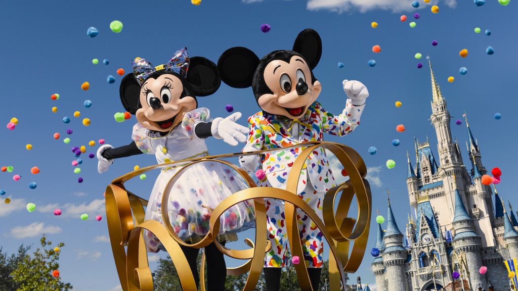 Mickey and Minnie Mouse at Magic Kingdom Park