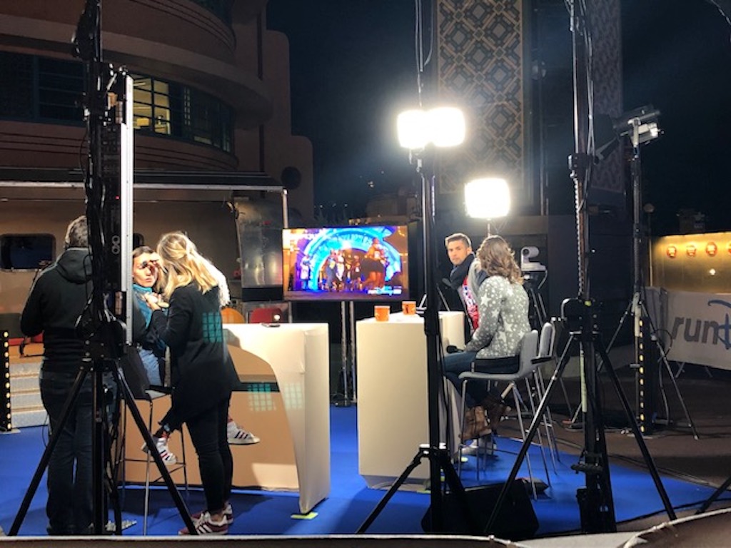 runDisney Live team at the finish line