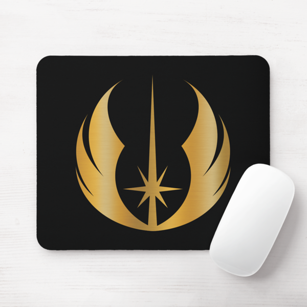 Gold Jedi Symbol Mouse Pad - $12.95