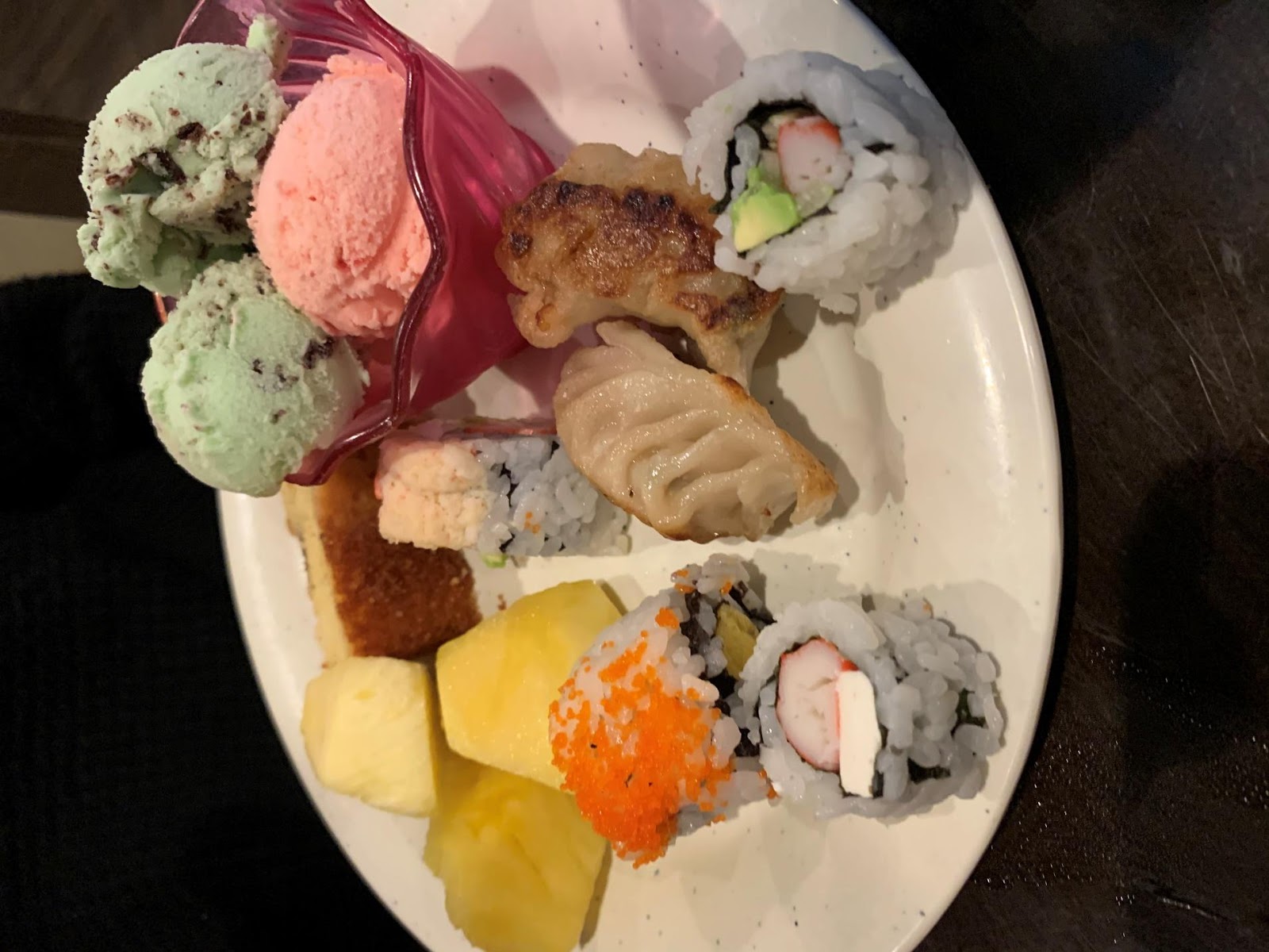 A plate of food</p>
<p>Description automatically generated