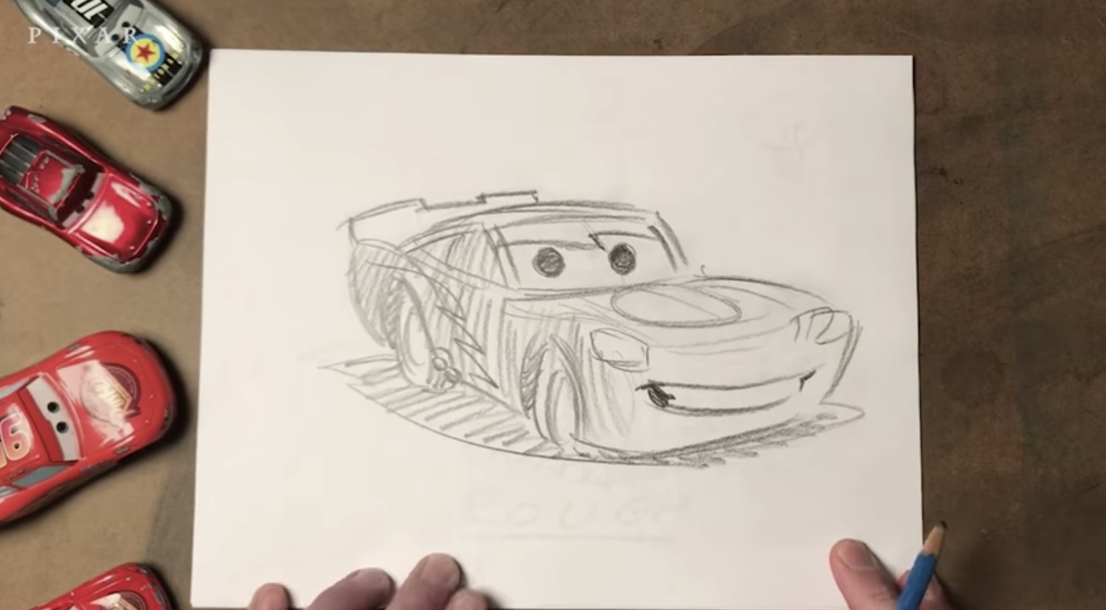 How To Draw Lightning Mcqueen From Cars 2