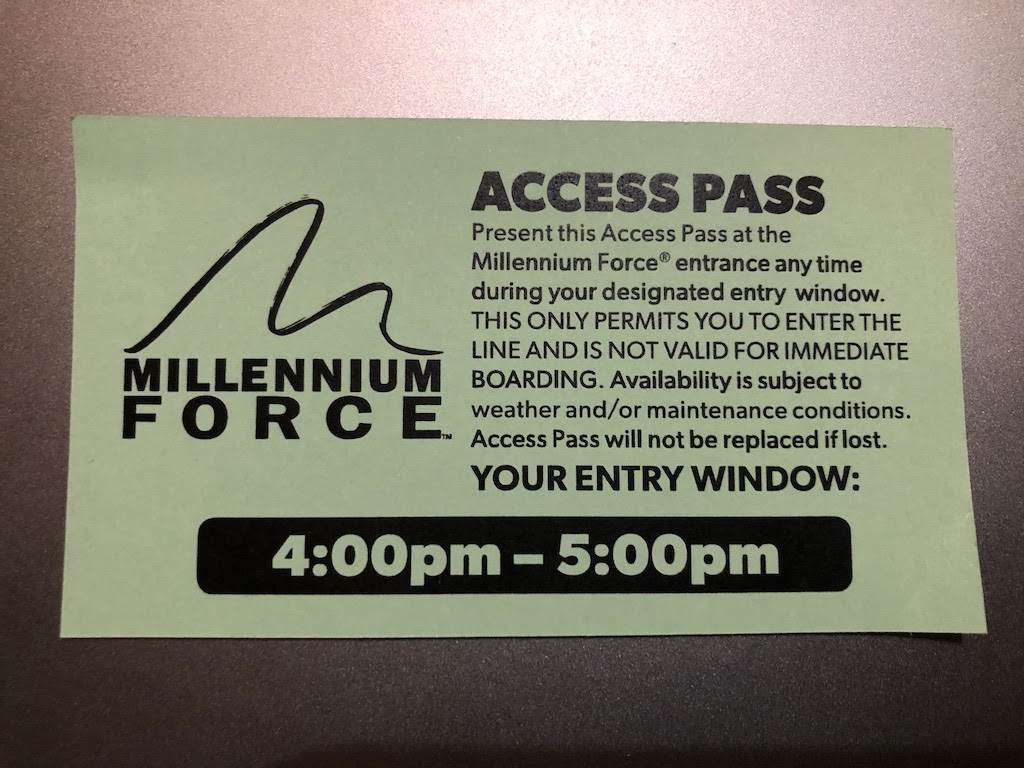 Millennium Force Access Pass