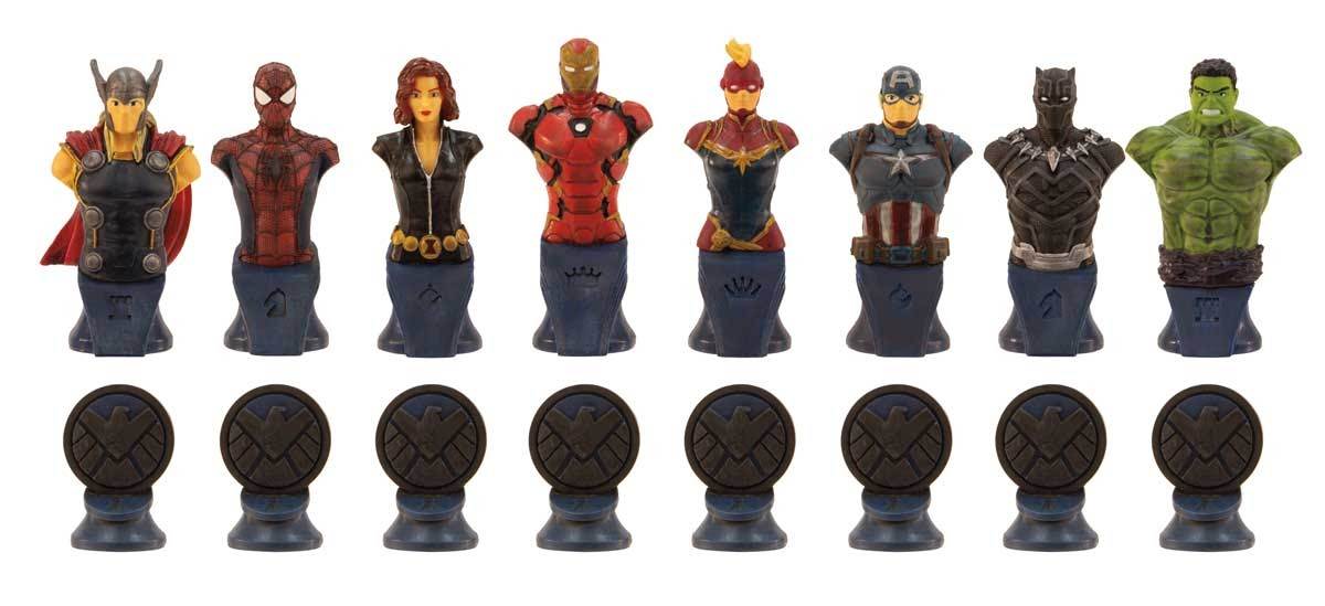 Marvel Chess Shield pieces