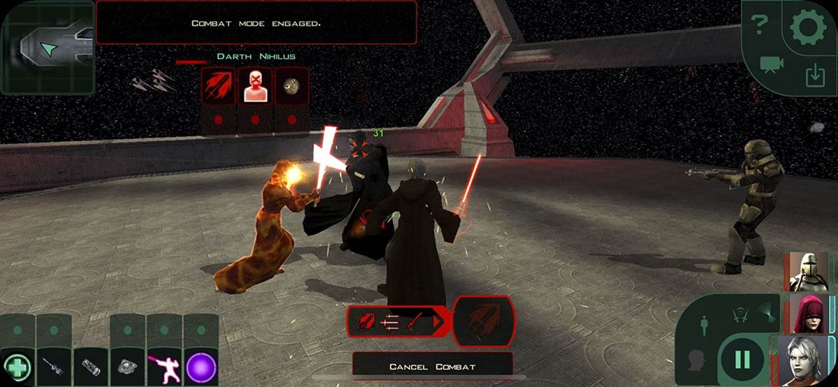 Star Wars Knights of the Old Republic gameplay