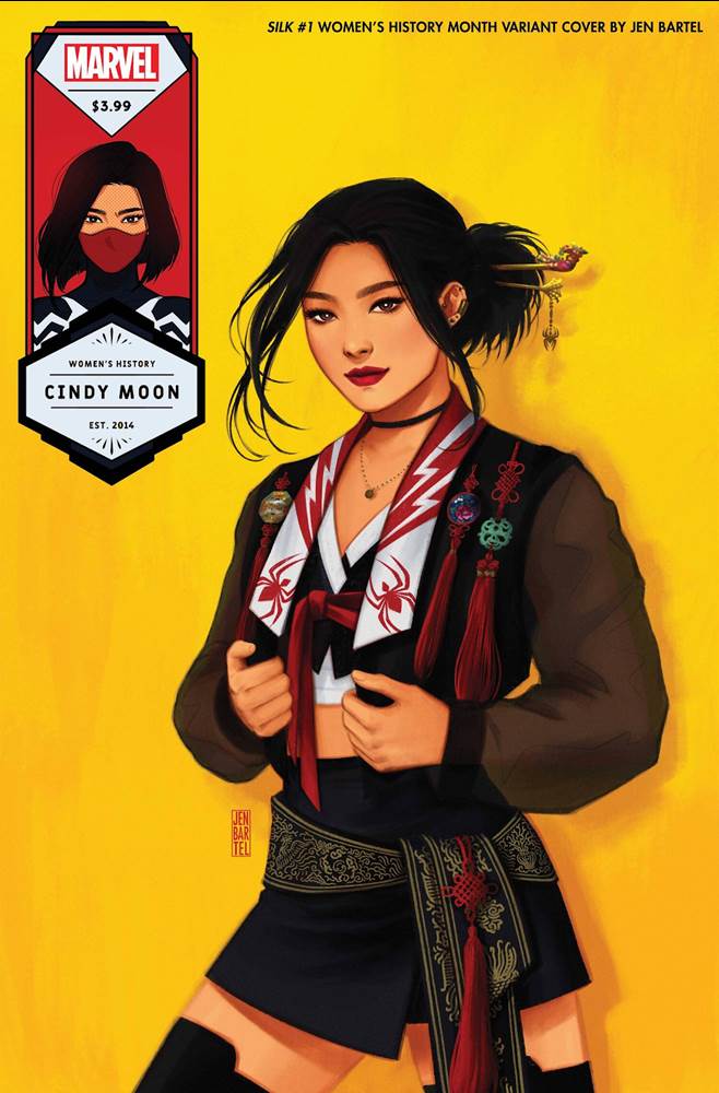 "Silk" #1 Women’s History Month Variant Cover By Jen Bartel