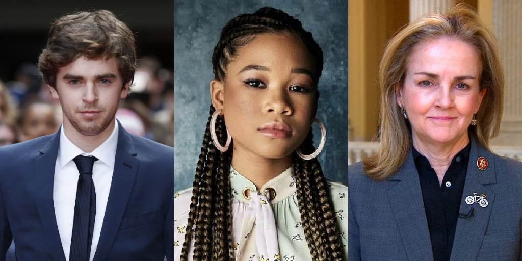Freddie Highmore, Storm Reid, Rep. Madeleine Dean