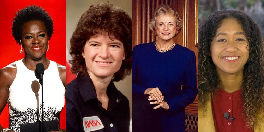 Viola Davis, Sally Ride, Sandra Day O'Connor, Naomi Osaka