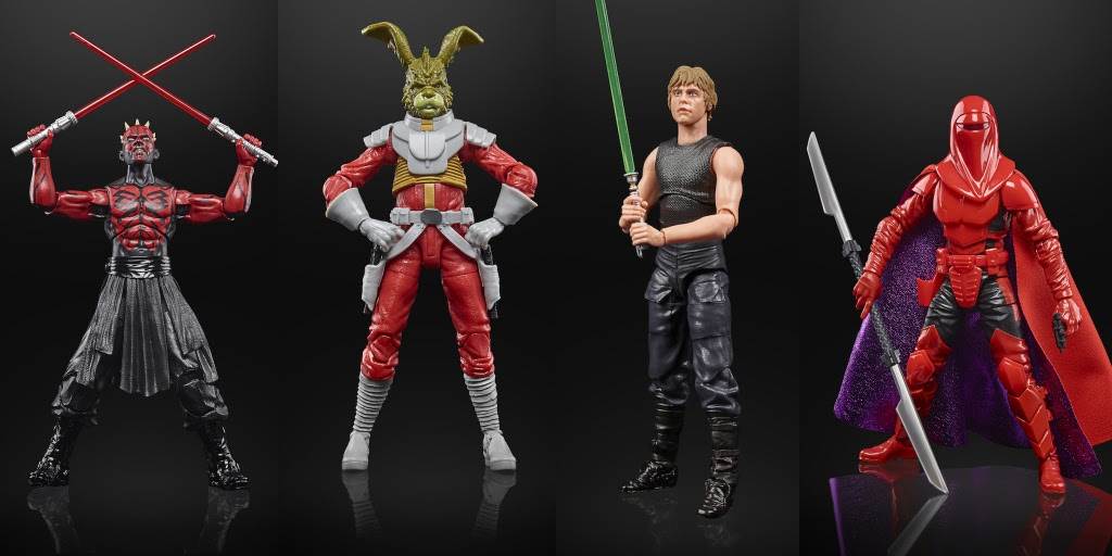 Darth Maul, Jaxxon, Luke Skywalker, Kir Kanos