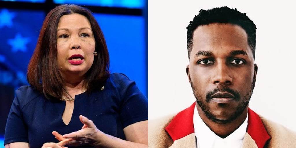 Sen. Tammy Duckworth, Leslie Odom Jr.