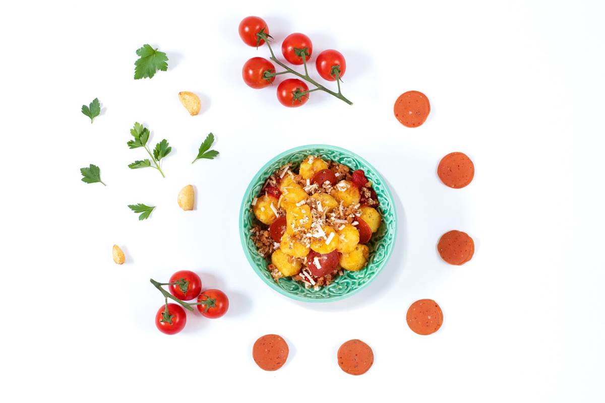 Vegan Pizza Tots at Green Eggs & Ham Cafe