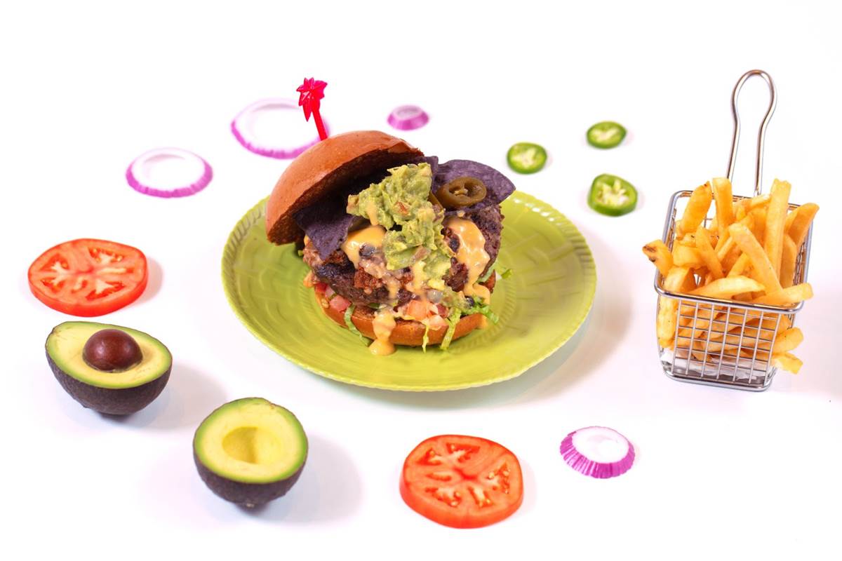 The Volcano Burger at Jimmy Buffett’s Margaritaville