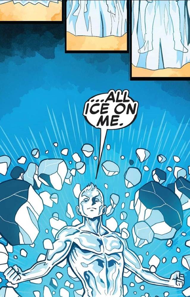 Iceman celebrates New Year's in Times Square.