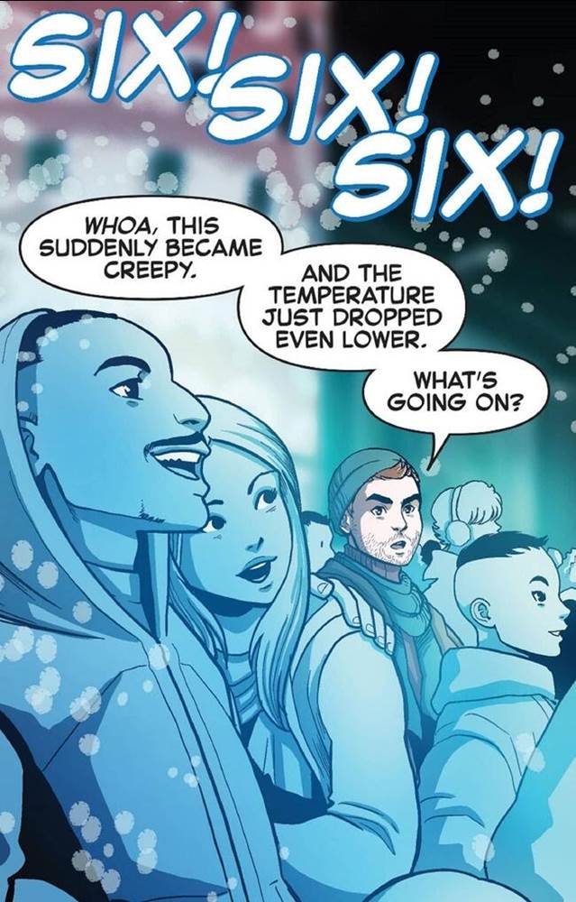 Iceman celebrates New Year's in Times Square.