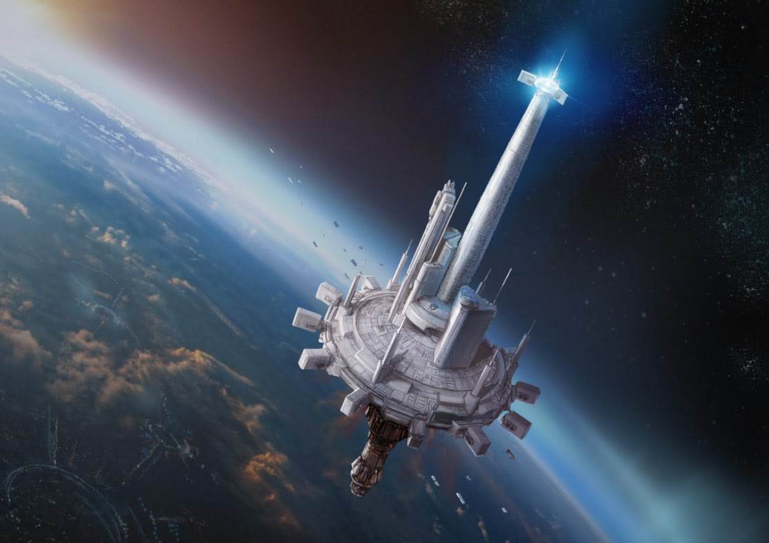 The Starlight Beacon on the cover of Star Wars: The High Republic: The Fallen Star.